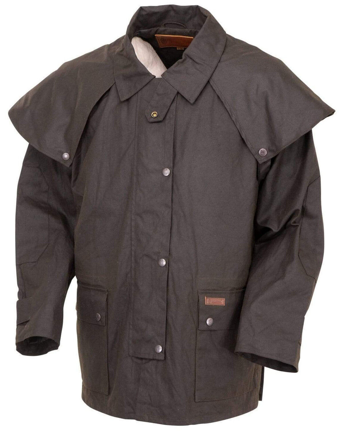 Image #4 - Outback Trading Co. Men's Short Oilskin Duster, Brown, hi-res