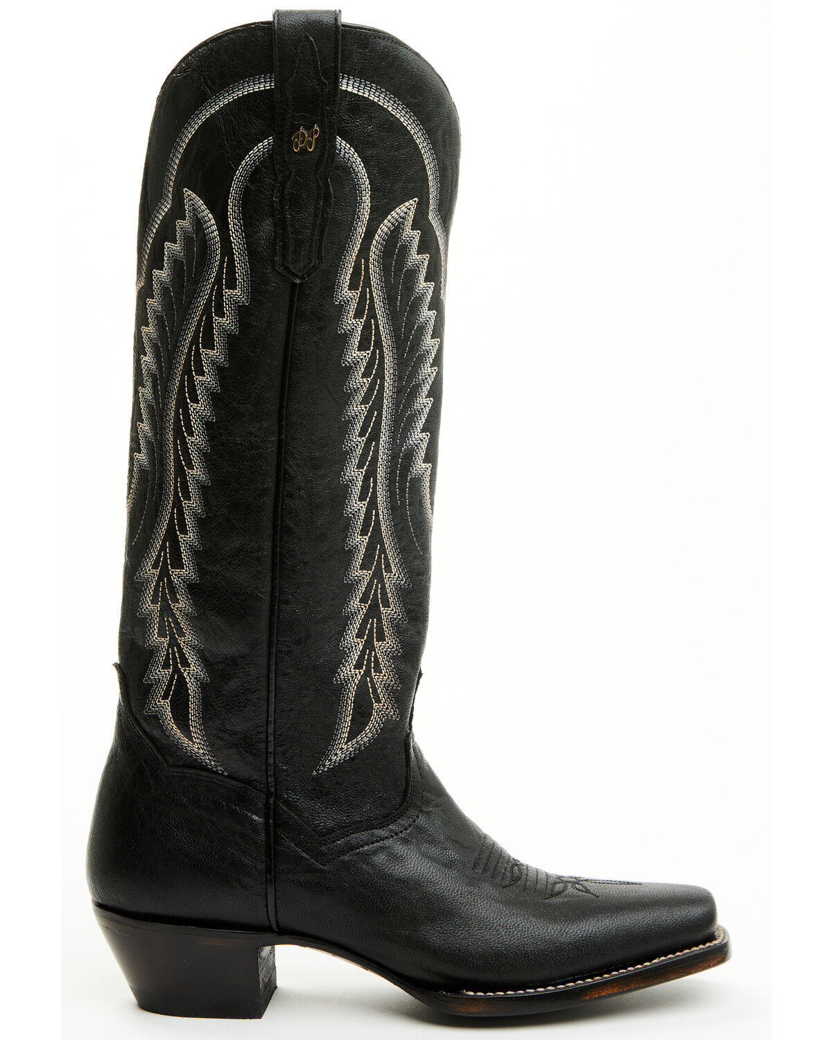 Image #2 - Dan Post Women's Whispering Wind Tall Western Boots - Square Toe, Black, hi-res