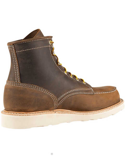 Image #3 - Whites Boots Men's 6" Perry Lace-Up Work Boots - Moc Toe , Brown, hi-res