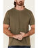 Image #3 - North River Men's Solid Slub Short Sleeve T-Shirt , Olive, hi-res