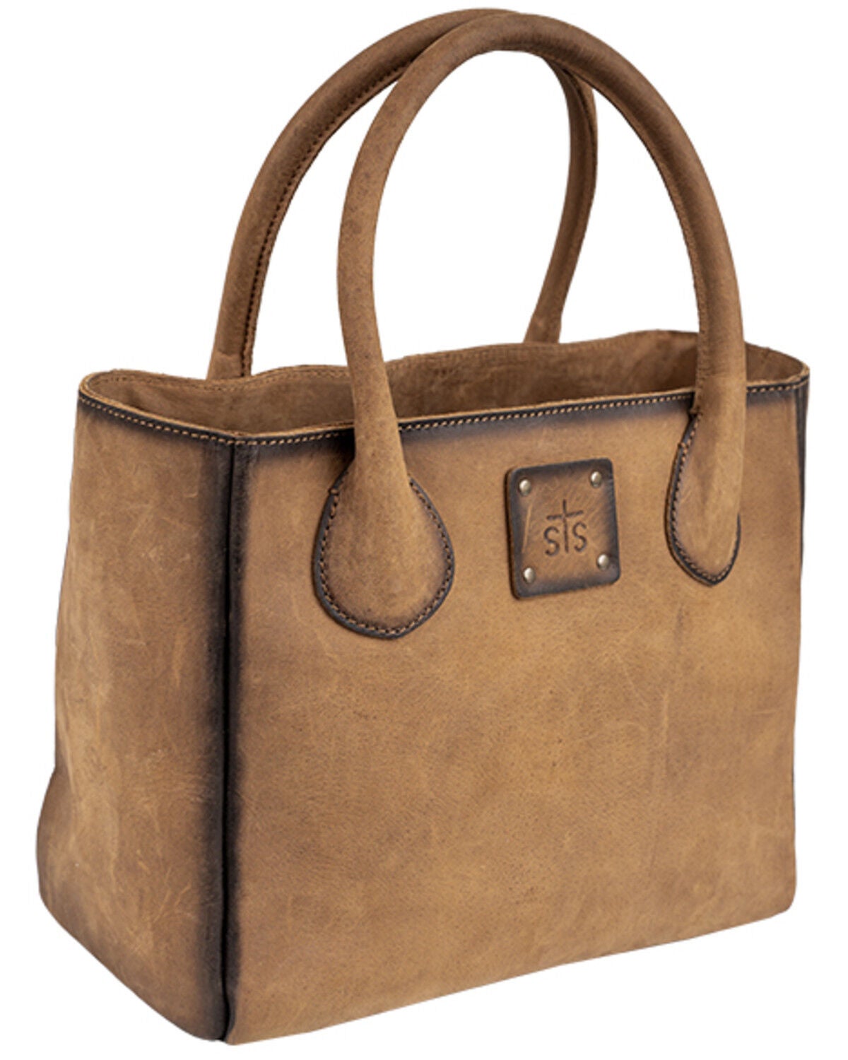 Image #4 - STS Ranchwear By Carroll Women's Baroness Basic Bliss Satchel Crossbody Bag, Brown, hi-res