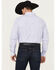 Image #4 - Cody James Black 1978® Men's Condor Striped Print Long Sleeve Button-Down Western Shirt, Light Blue, hi-res