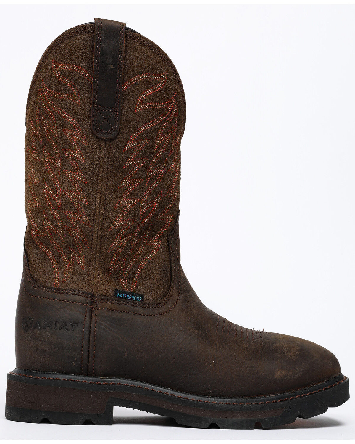 Image #2 - Ariat Men's Groundbreaker H20 Boots - Square Toe, Dark Brown, hi-res
