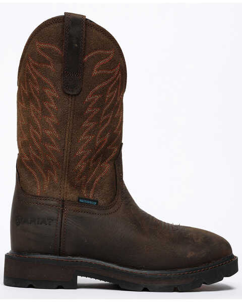Image #2 - Ariat Men's Groundbreaker H20 Boots - Square Toe , Dark Brown, hi-res