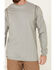 Image #3 - Ariat Men's Boot Barn Exclusive FR Crew Neck Long Sleeve T-Shirt, Grey, hi-res