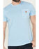 Image #3 - Carhartt Men's Relaxed Fit Lightweight Short Sleeve Pocket T-Shirt, Blue, hi-res