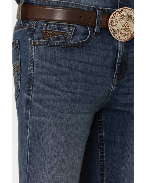 Image #2 - RANK 45® Men's Shotgun Wash Stackable Slim Straight Stretch Performance Jeans, Dark Medium Wash, hi-res