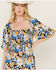 Image #3 - Wild Moss Women's Floral Print Midi Dress, Black, hi-res