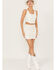 Image #2 - Wonderwest Women's Soutache Mini Skirt, White, hi-res