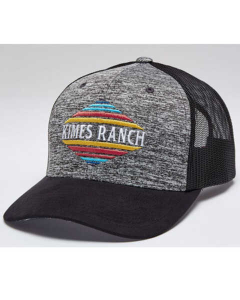 Kimes Ranch Men's Grey El Paso Logo Mesh-Back Trucker Cap , Grey, hi-res