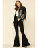 Image #2 - Liberty Wear Women's Black Fringe Sheep Napa Jacket, Black, hi-res
