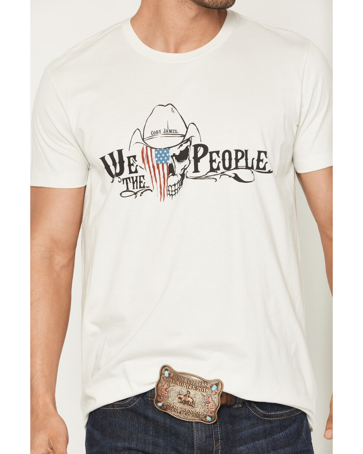 Image #3 - Cody James Men's We The People Short Sleeve Graphic T-Shirt, Cream, hi-res