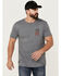 Image #2 - Howitzer Men's Freedom Spine Short Sleeve Graphic T-Shirt, Charcoal, hi-res