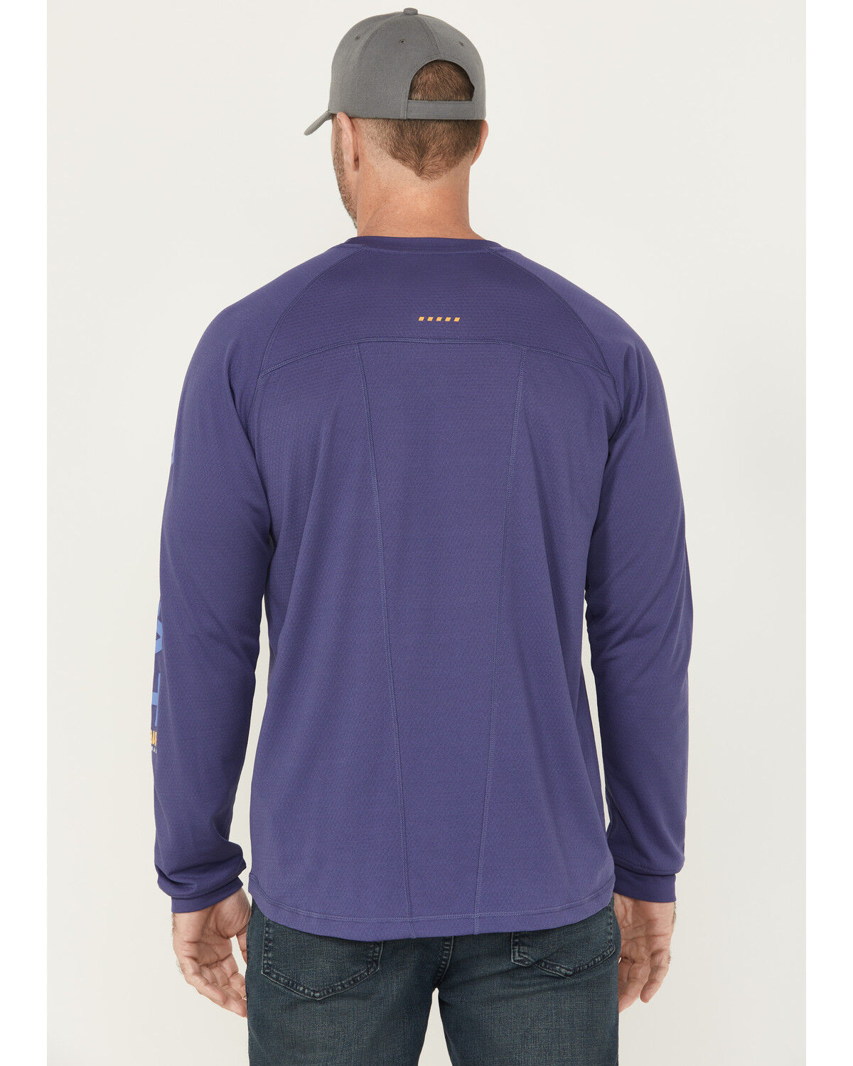 Image #4 - Ariat Men's Rebar Heat Fighter Long Sleeve Work Shirt, Dark Blue, hi-res