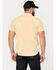 Image #4 - Brixton Men's Charter Solid Short Sleeve Button-Down Shirt, Yellow, hi-res