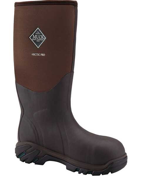 Muck Boots Arctic Pro Boots - Steel Toe, Bark, hi-res