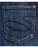 Stetson Women's 816 Classic Dark Wash Slim Fit Low Rise Bootcut Jeans, Med Wash, hi-res