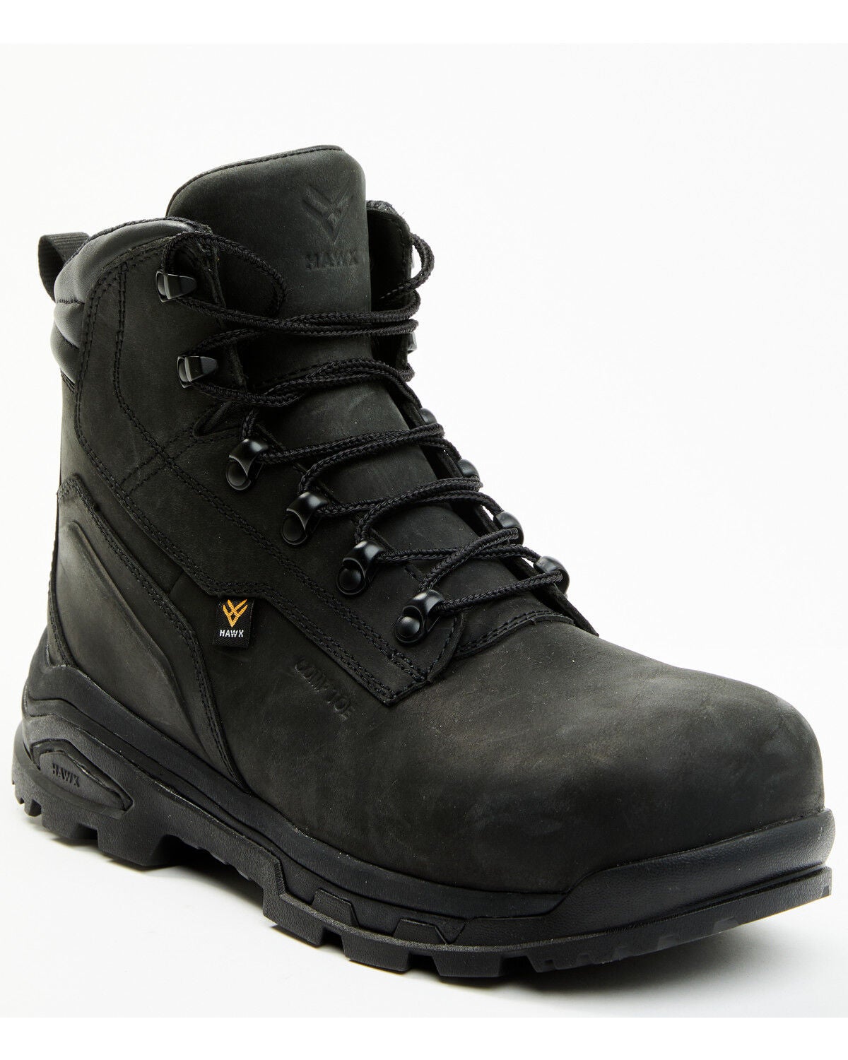 Image #1 - Hawx Men's 6" Enforcer Pro Work Boots - Composite Toe, Black, hi-res
