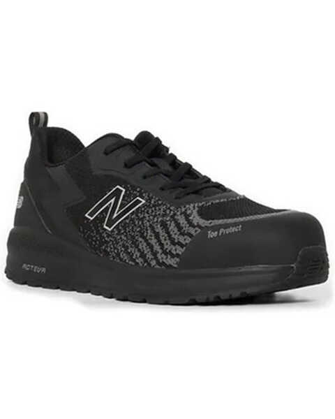 Image #1 - New Balance Men's Speedware Lace-Up Work Shoes - Composite Toe, Black, hi-res