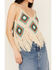 Image #3 - Rock & Roll Denim Women's Crochet Fringe Tank, Cream, hi-res