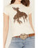 Image #3 - Shyanne Women's Just Ride Short Sleeve Girlfriend Crew Neck Graphic Tee, Cream, hi-res