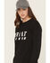 Image #2 - Ariat Women's Rebar Cotton Strong Logo Long Sleeve Work Tee, Black, hi-res