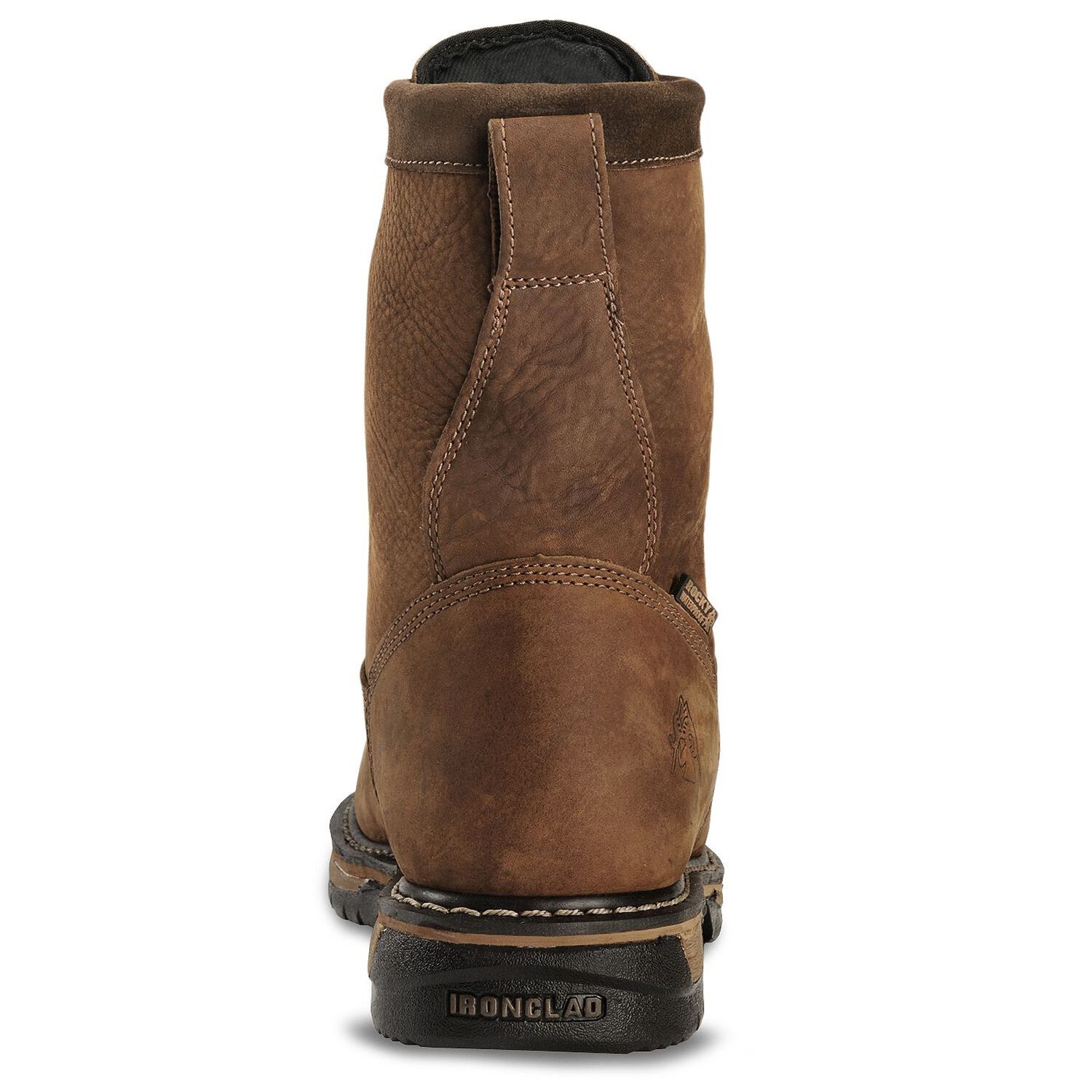 Image #7 - Rocky Men's 9" IronClad Waterproof Work Boots - Steel Toe, , hi-res