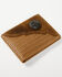 Image #1 - Cody James Men's Brown Bi-Fold Basket Weave Leather Wallet, Brown, hi-res