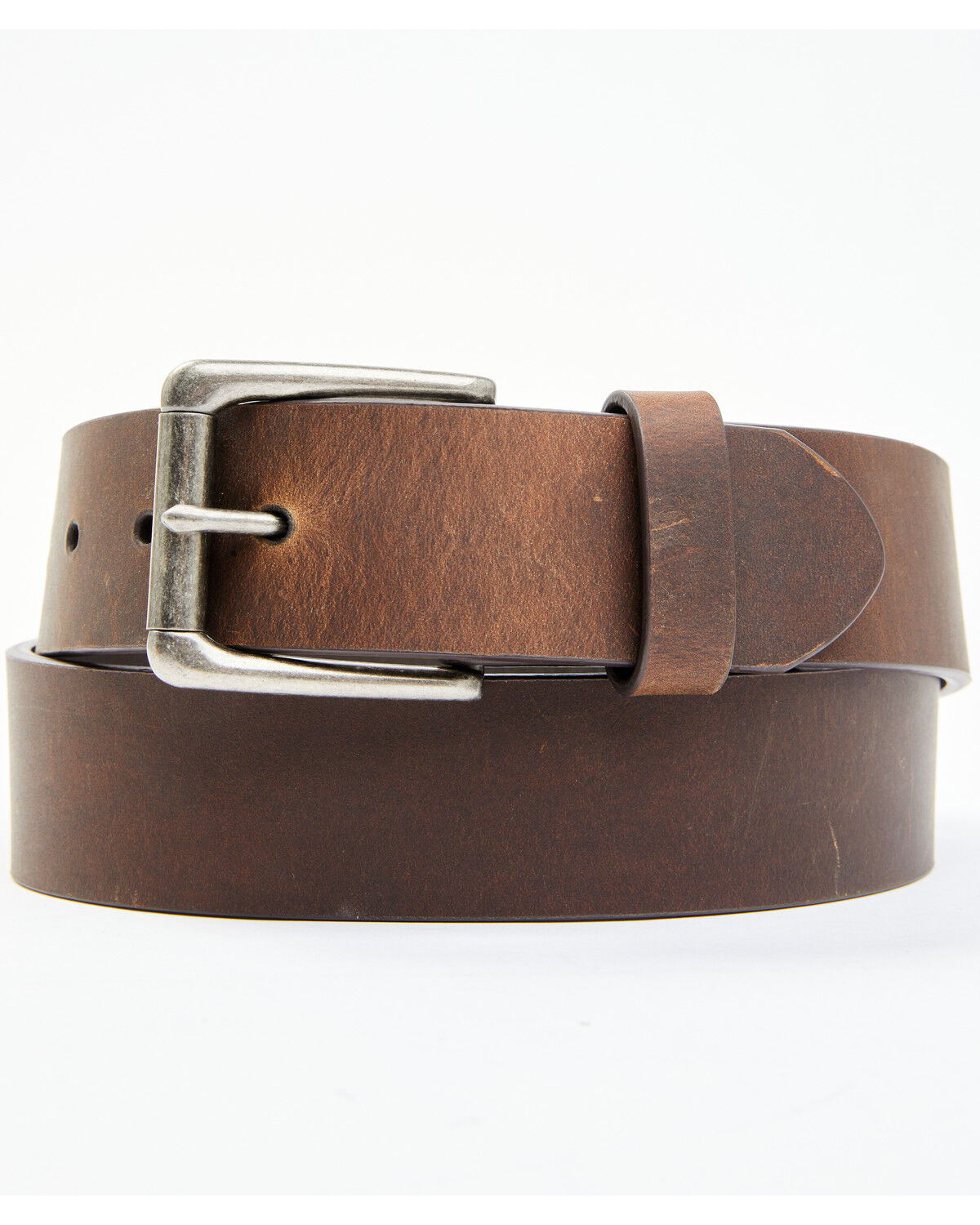 Image #1 - Hawx Men's Casual Bomber Leather Belt, Brown, hi-res