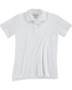 5.11 Tactical Women's Professional Short Sleeve Polo, White, hi-res