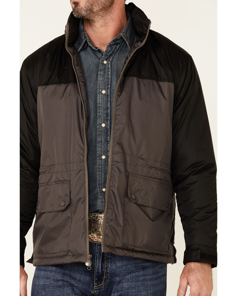 Outback Trading Co. Men's Charcoal Jericho Jacket , Charcoal, hi-res