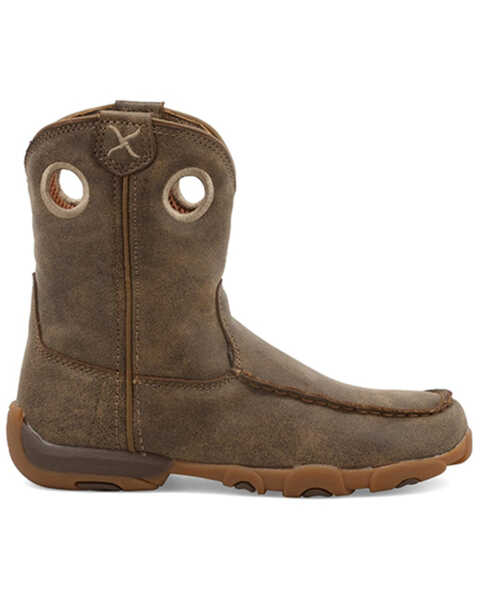 Image #2 - Twisted X Boys' Driving Moc Boots - Moc Toe, Brown, hi-res