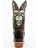 Image #5 - Dan Post Men's 13" Skull Face Tall Western Boot - Snip Toe, Black, hi-res