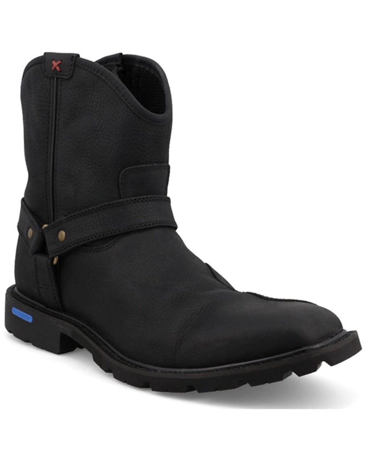 Twisted X Men's 8" Tech X&trade; Waterproof Motorcycle Boots - Square Toe, Black, hi-res