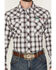 Image #3 - Wrangler Men's Plaid Print Logo Long Sleeve Snap Western Shirt - Tall, Black, hi-res