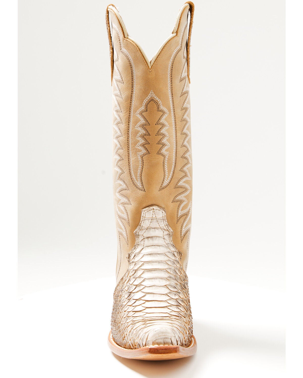 Image #4 - Shyanne Women's Exotic Python Tall Western Boots - Snip Toe, Tan, hi-res