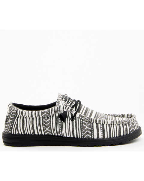 Image #2 - HEYDUDE Men's Wally Serape Print Casual Shoes - Moc Toe, Black/white, hi-res