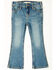 Image #3 - Shyanne Toddler Girls' Shayla Bootcut Embroidery Stretch Denim Jeans, Medium Wash, hi-res