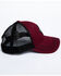 Moonshine Spirit Men's Burgundy Embroidered Logo Mesh Ball Cap, Burgundy, hi-res