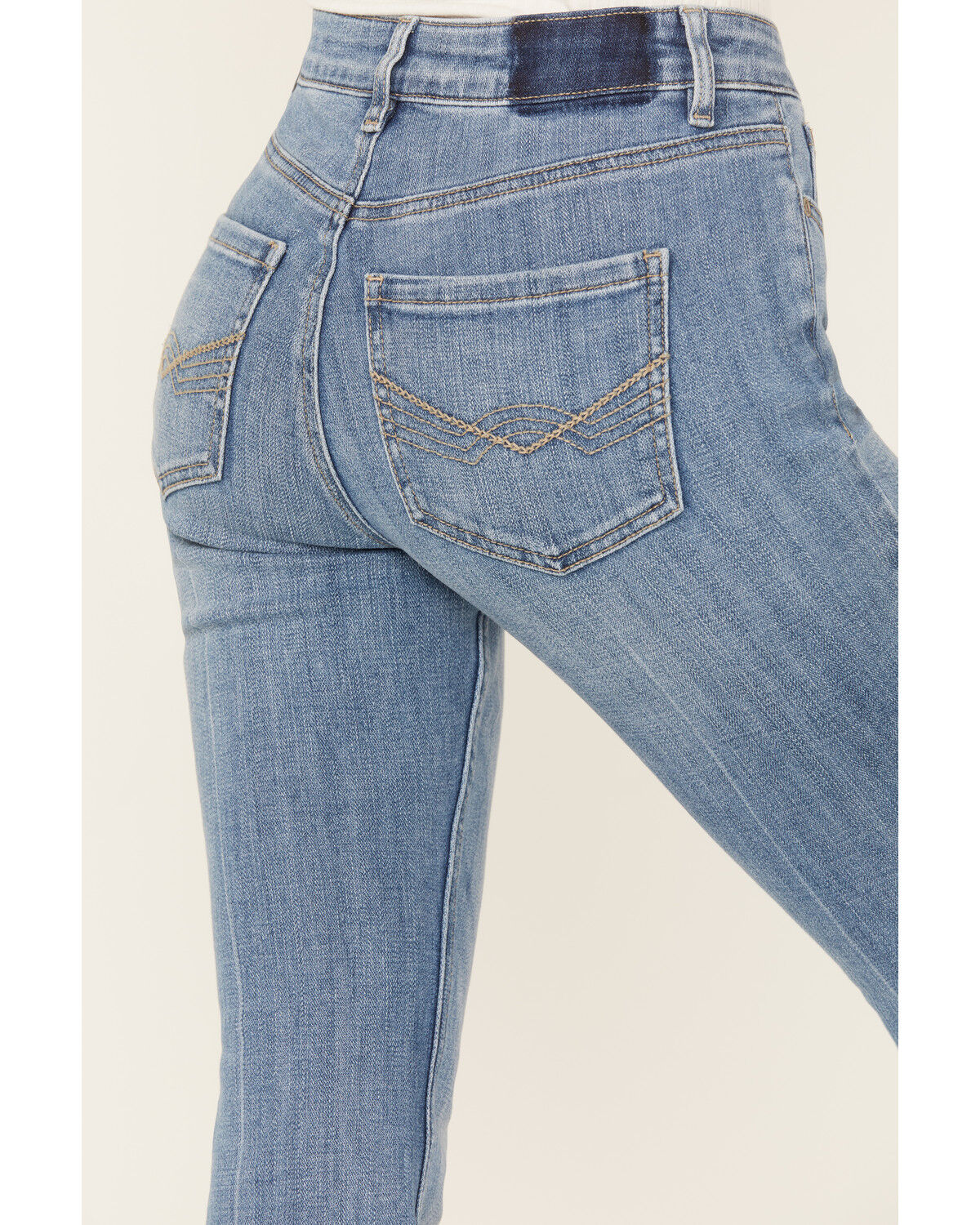 Image #4 - Idyllwind Women's Atwood Light Wash Rebel Mid Rise Stretch Bootcut Jeans, Light Wash, hi-res