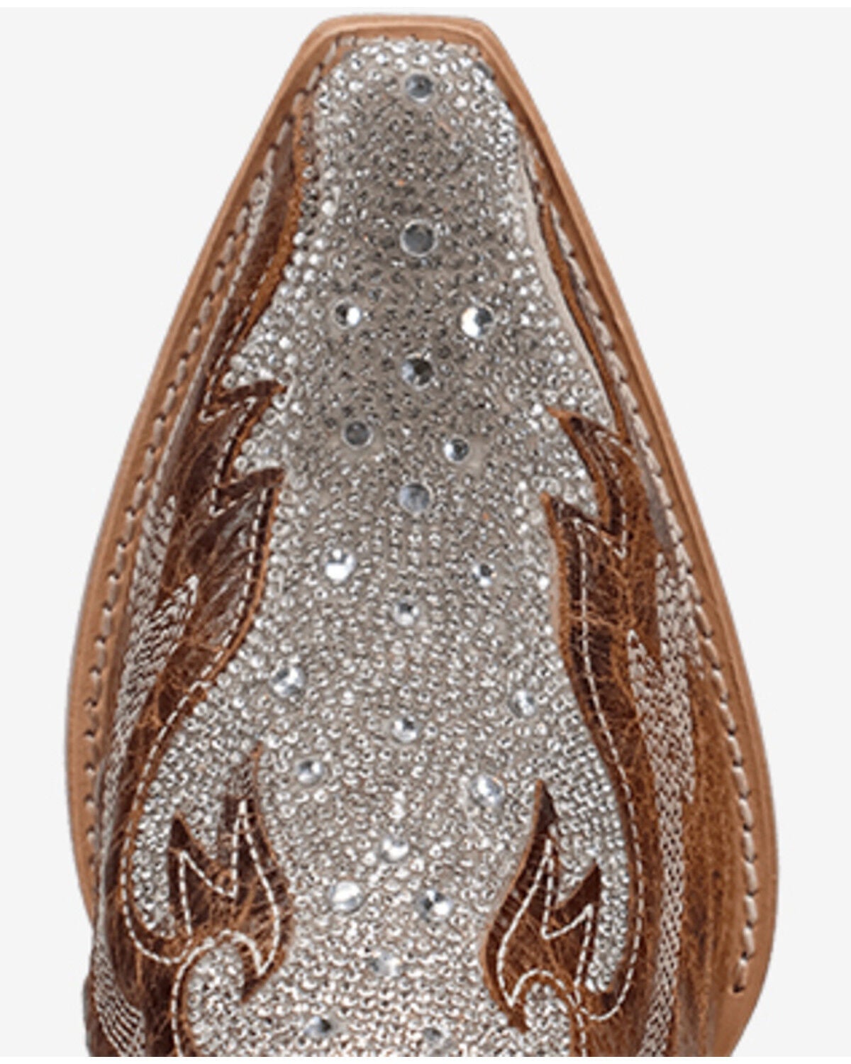 Image #6 - Dan Post Women's Glam Queen Western Boots - Snip Toe, Tan, hi-res
