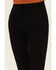 Image #4 - Just Black Denim Women's High Rise Slit Flare Jeans, Black, hi-res