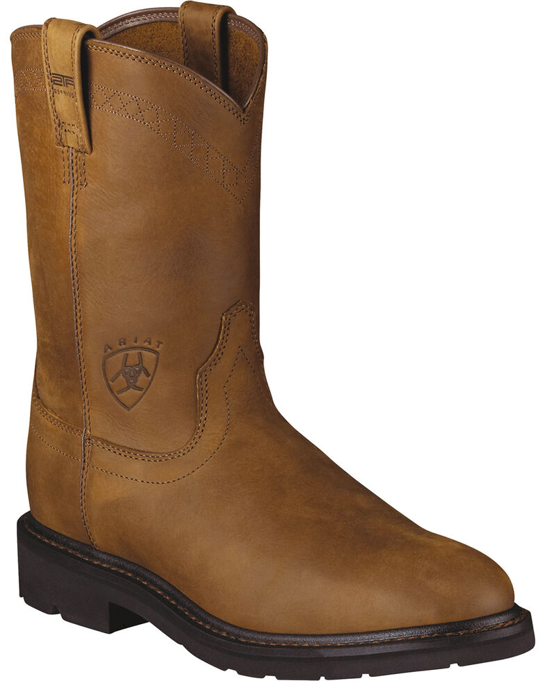 Ariat Sierra Work Boots - Steel Toe, Aged Bark, hi-res