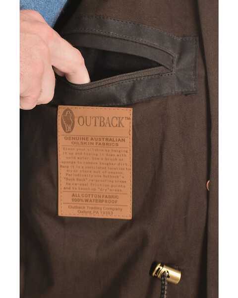 Image #4 - Outback Trading Co. Men's Long Oilskin Duster, Brown, hi-res