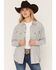 Image #1 - Ariat Women's Charleston Striped Long Sleeve Snap Western Shirt, White, hi-res
