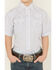 Image #3 - Ely Walker Boys' Geo Print Short Sleeve Snap Western Shirt, White, hi-res