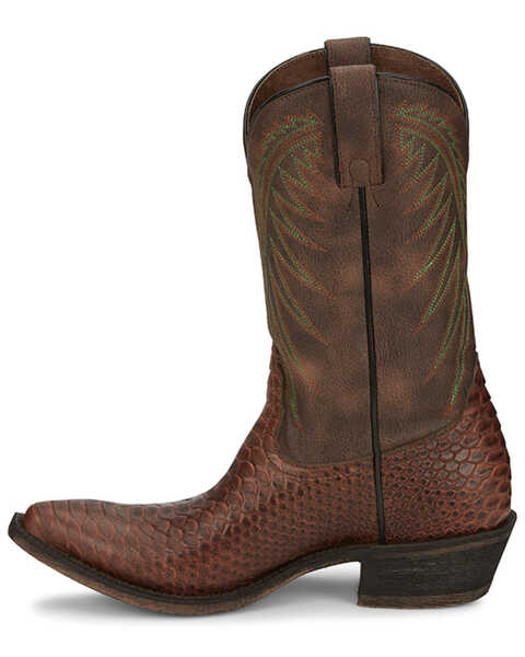 Image #3 - Nocona Women's Carlita Snake Print Western Boots - Snip Toe, Cognac, hi-res