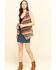 Rock & Roll Denim Women's Knit Stripe Vest , Brown, hi-res