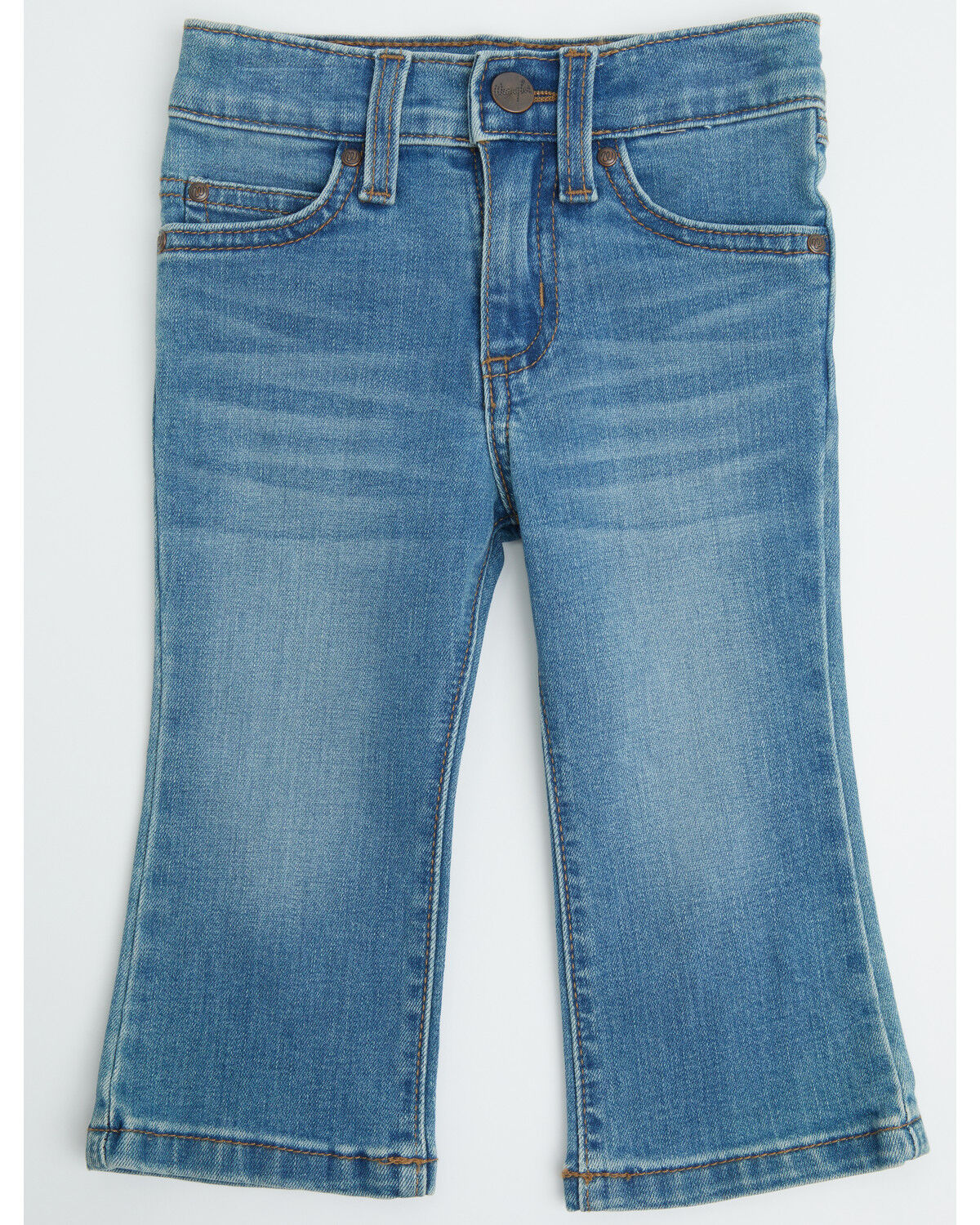 Image #1 - Wrangler Infant Boys' Light Wash Straight Stretch Denim Jeans, Light Wash, hi-res