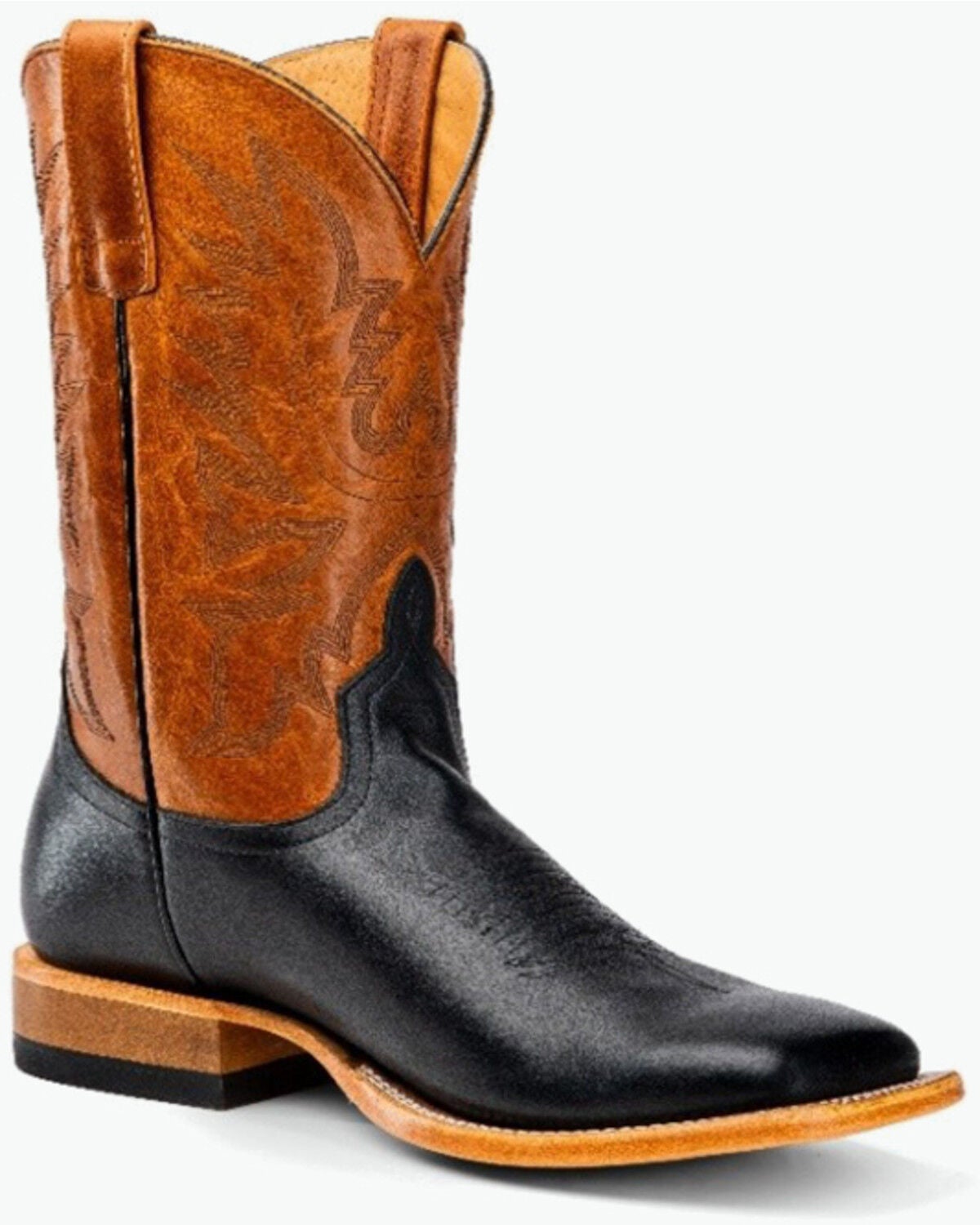 Horse Power Men's Western Boots - Broad Square Toe, Black, hi-res